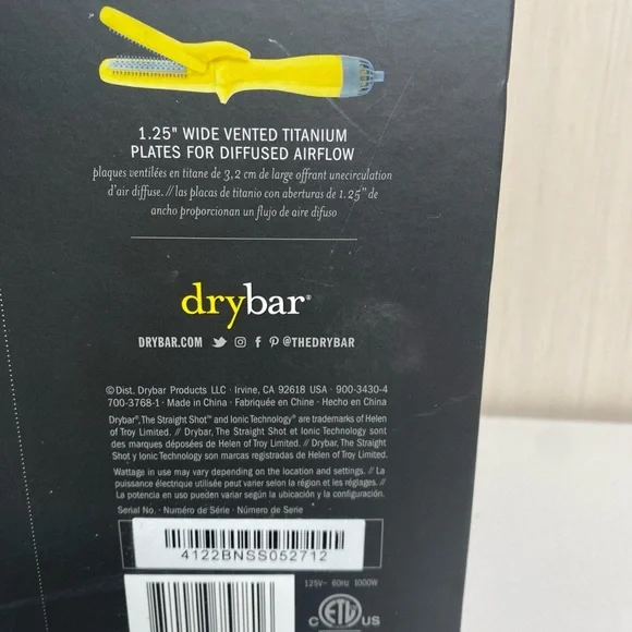 Drybar The Straight Shot Yellow Blow-Drying Flat Iron 1.25” - Picture 11 of 11
